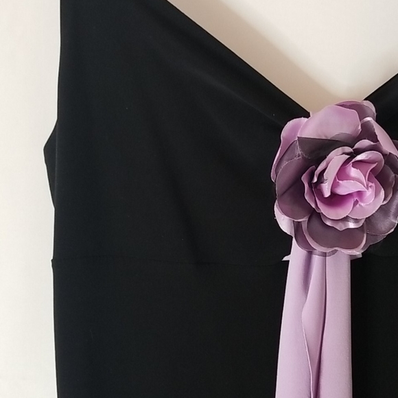 NICHE USA Spaghetti Strap Dress - Black Lavender - Picture 4 of 9